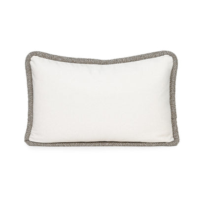 CREAM FELT WITH THICK WOVEN LATTE TRIM