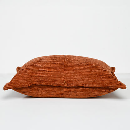 RUST TEXTURED CUT VELVET