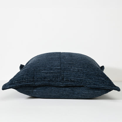 NAVY TEXTURED CUT VELVET
